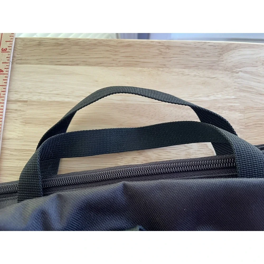 Vintage‎ EDDIE BAUER BLACK SOFT CANVAS GOLF AIRPLANE TRAVEL CARRY BAG